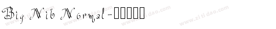 Big Nib Normal字体转换